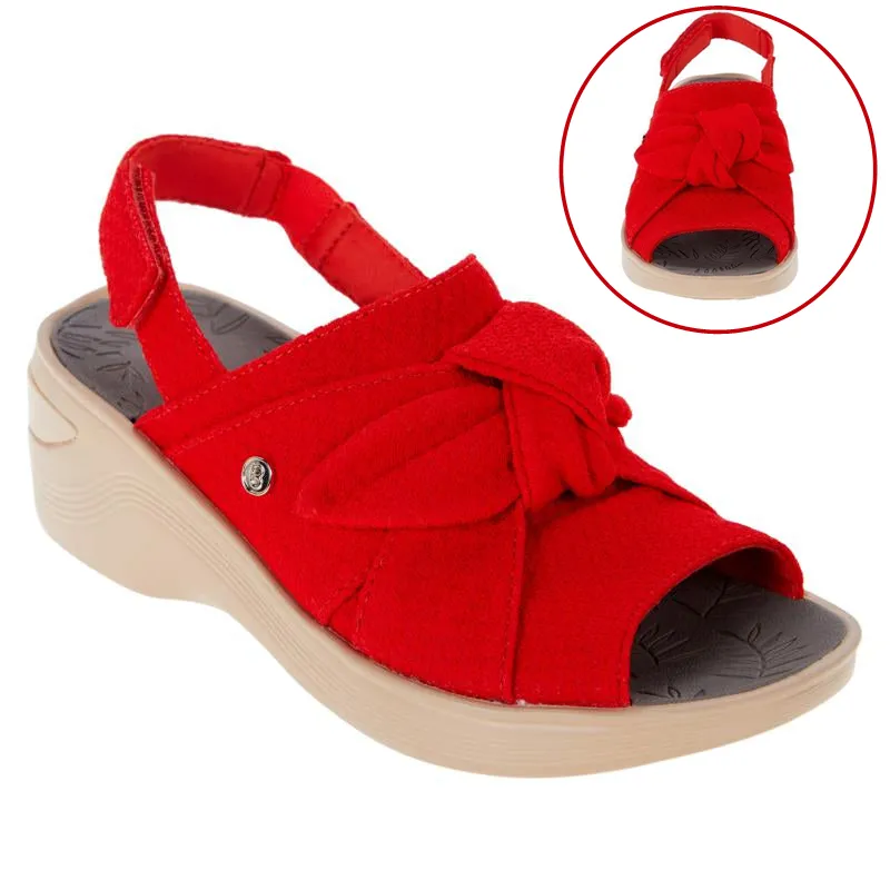 Summer Women Bowknot Thick Bottom Washable Fashion Sandals