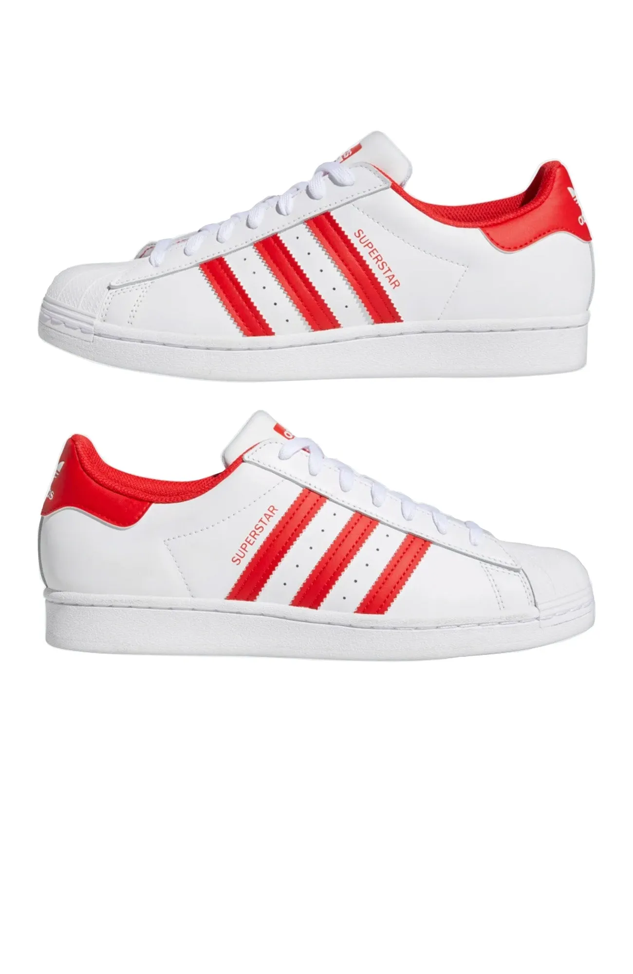 Superstar Shoe Cloud White Vivid Red