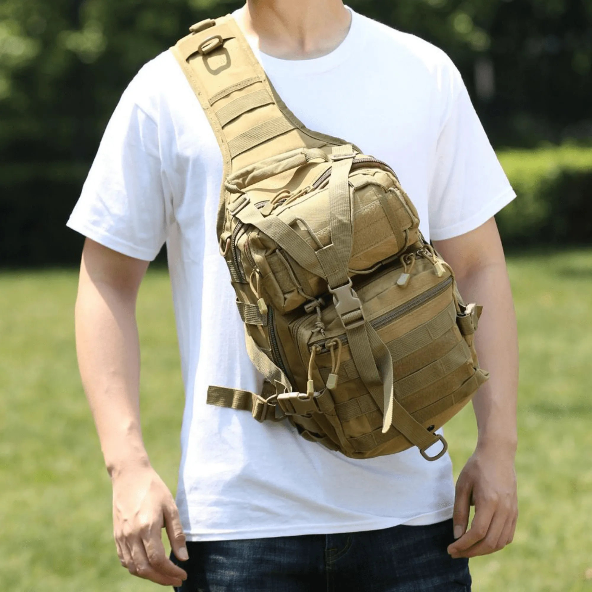 Tactical Medium 15L Sling Backpack Range Bag