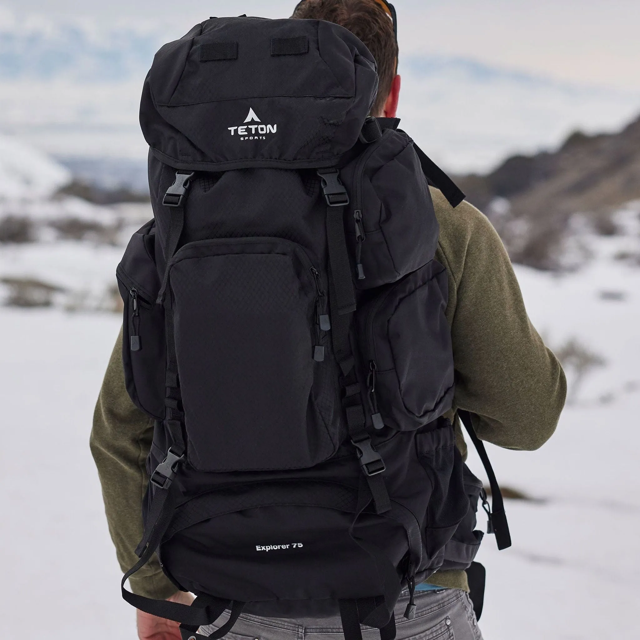 Teton Sports Explorer 75l Backpack in Black