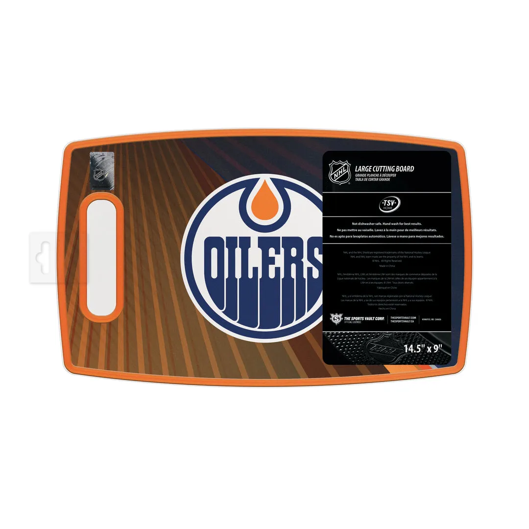 The Sports Vault NHL Edmonton Oilers Cutting Board