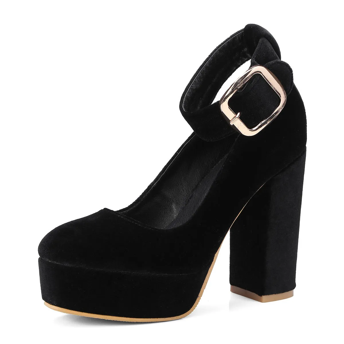 The Velvet Buckle Platforms