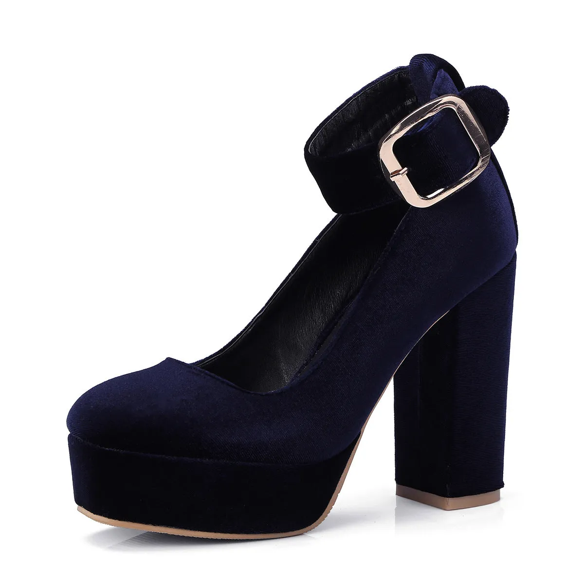 The Velvet Buckle Platforms