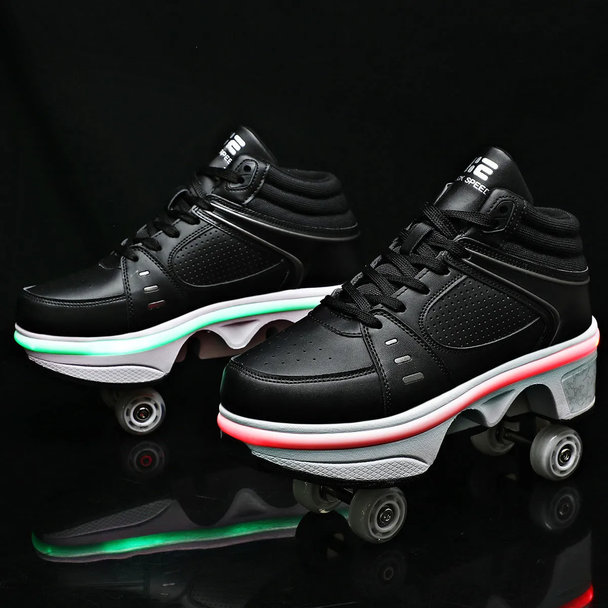 Transformable Roller Skates-Dual-Purpose for Skating and Walking shoes | Brodtica.com