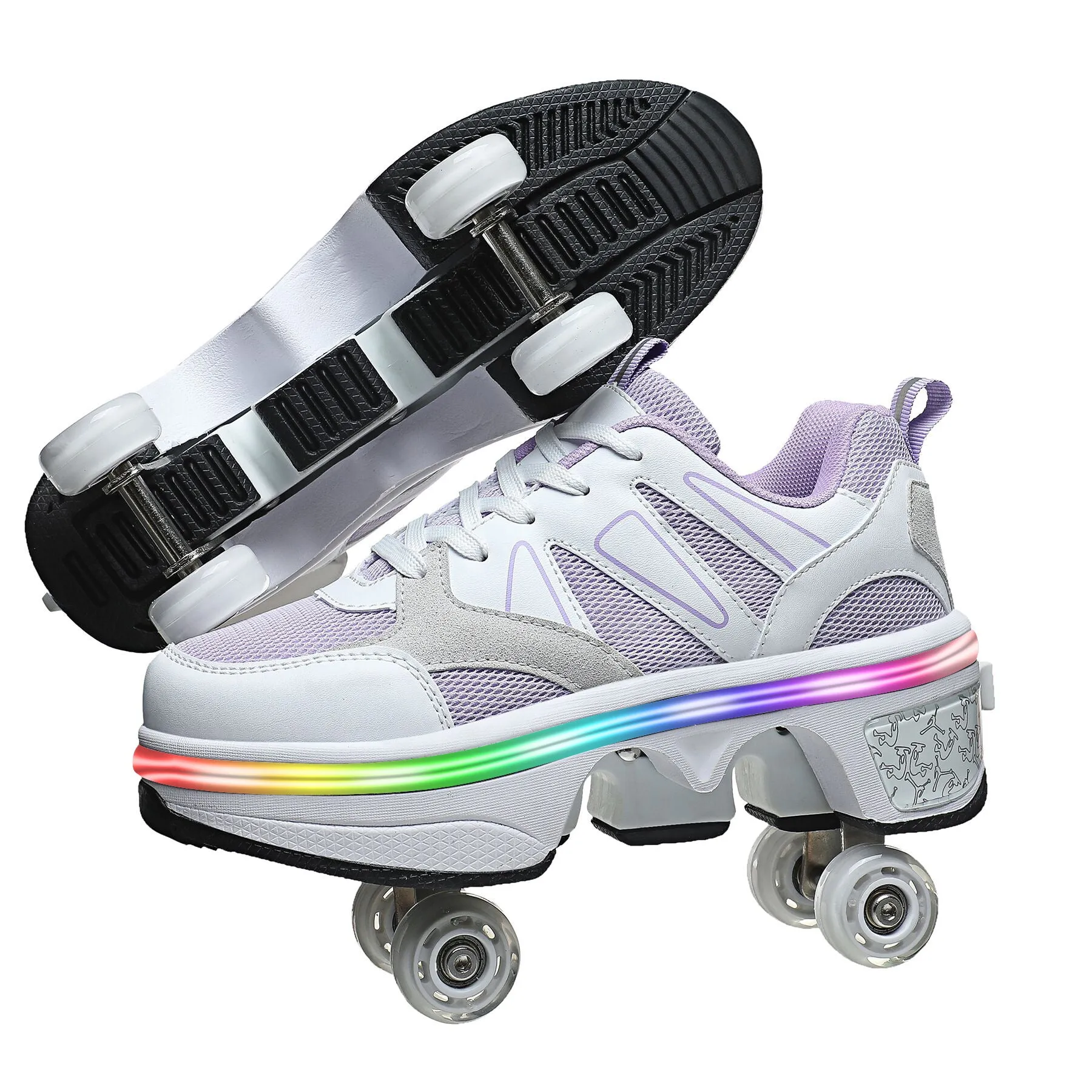 Transformable Roller Skates-Dual-Purpose for Skating and Walking shoes | Brodtica.com