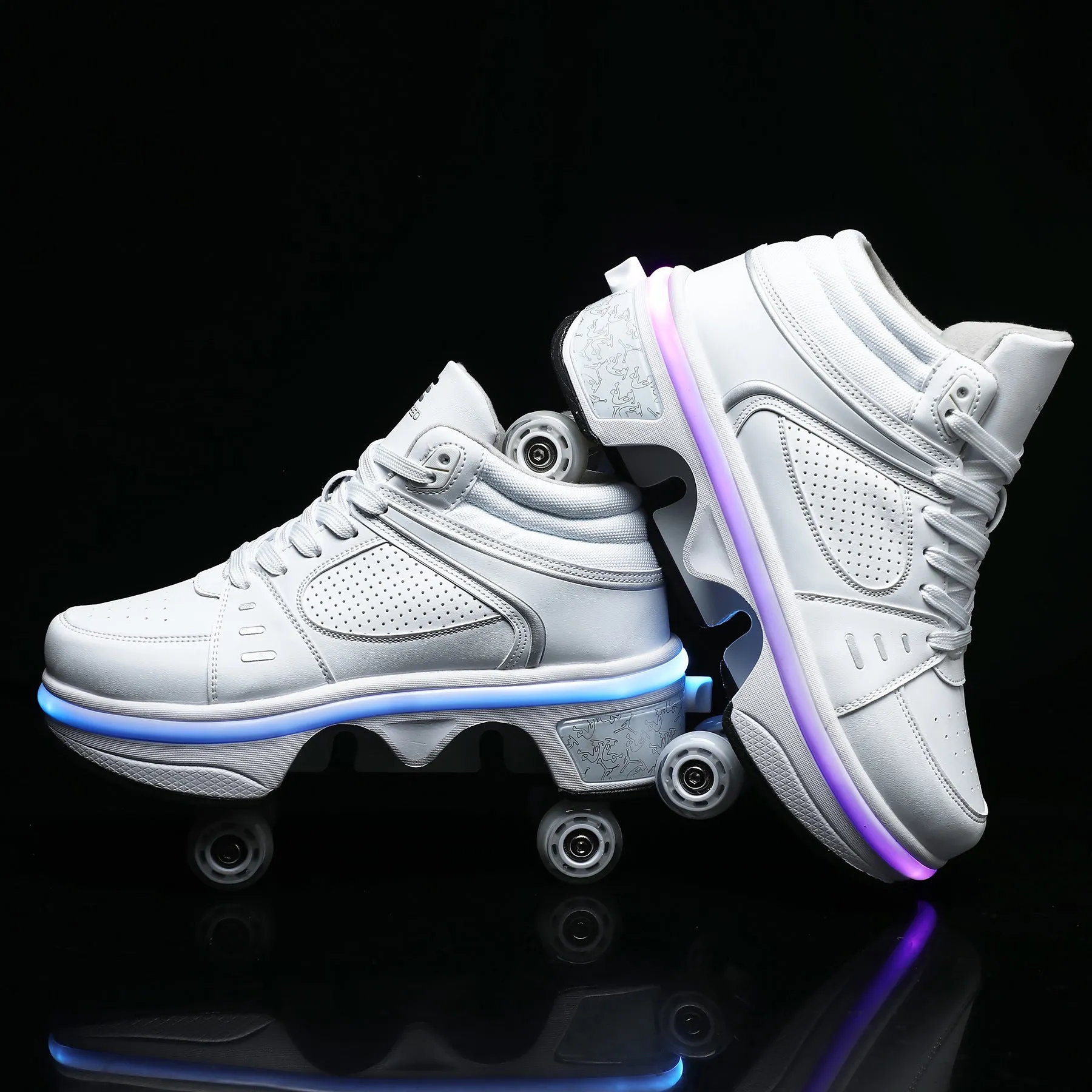 Transformable Roller Skates-Dual-Purpose for Skating and Walking shoes | Brodtica.com