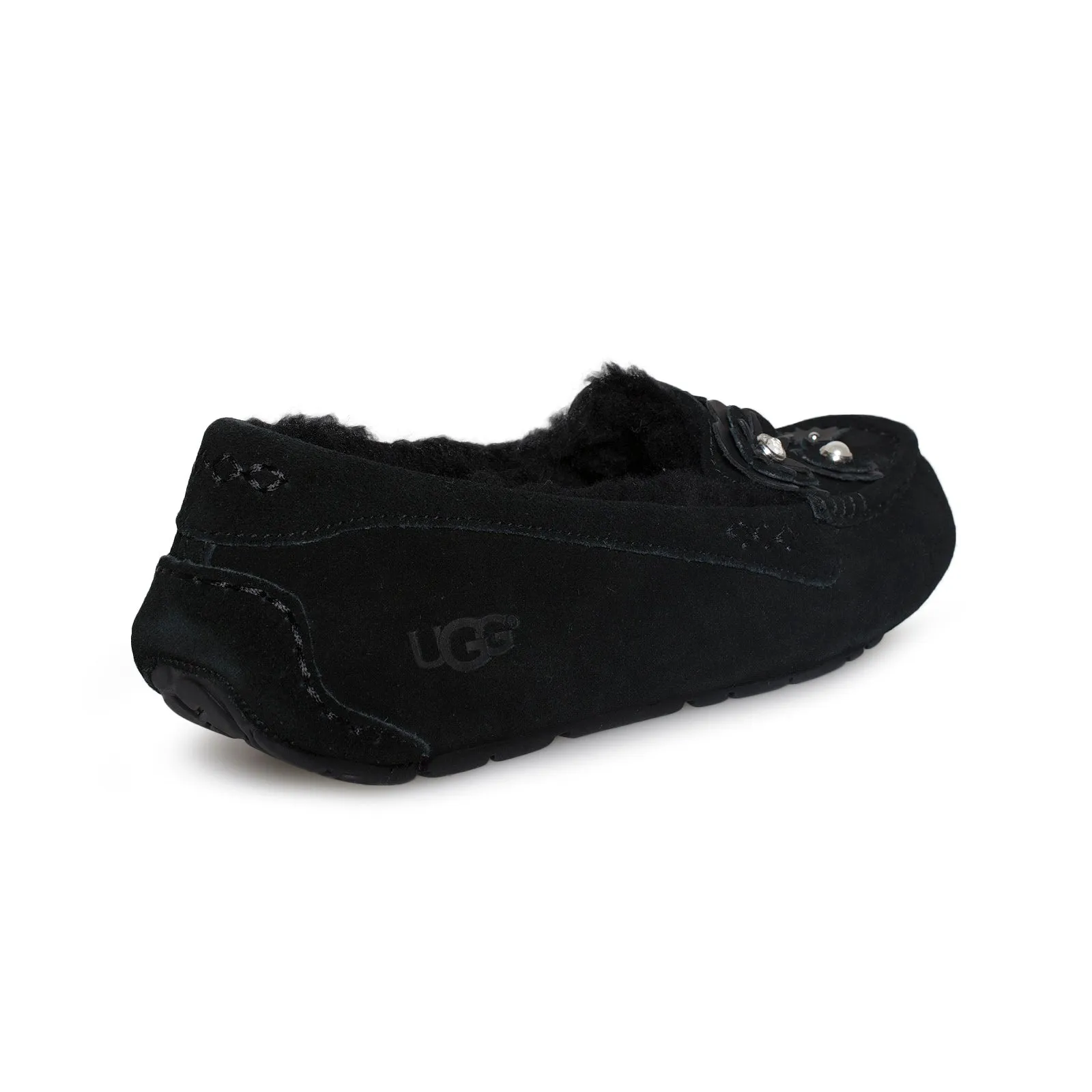 UGG Ansley Petal Black Slippers