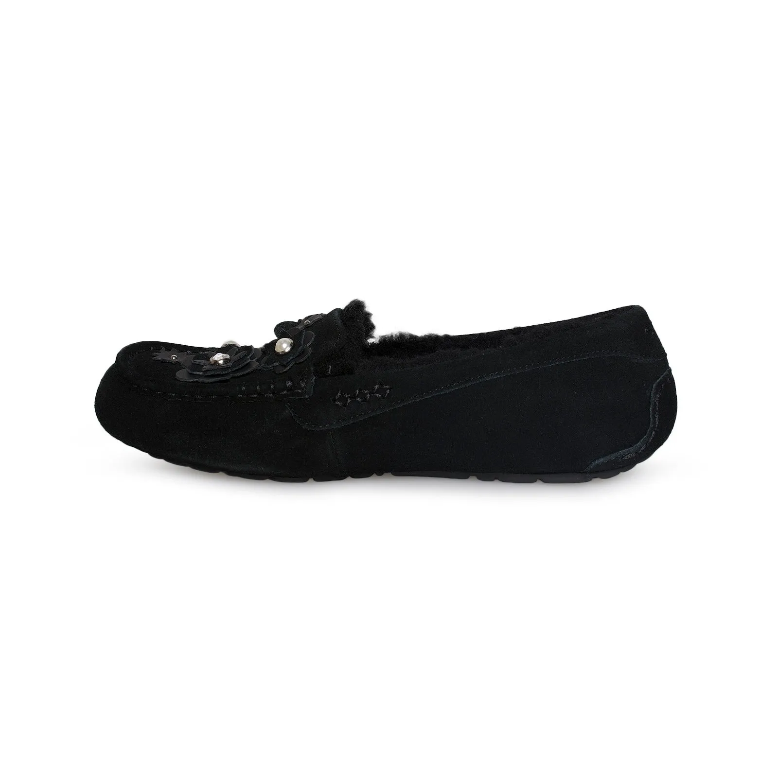 UGG Ansley Petal Black Slippers