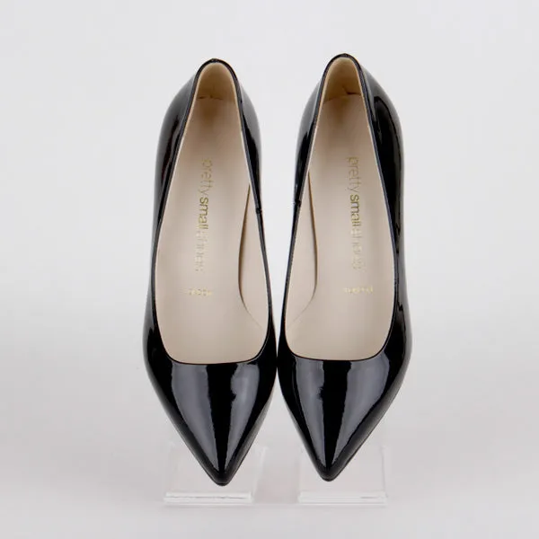 *UK size 3 - COURTNEY - black patent, 5cm heels