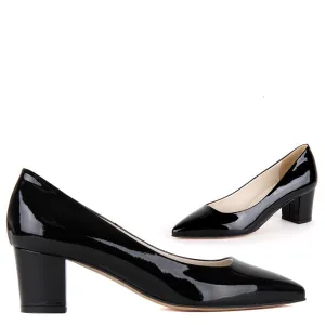 *UK size 3 - COURTNEY - black patent, 5cm heels