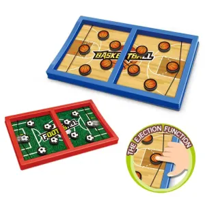 URBAN TOYS String Basketball Hockey Football Table Board Game | Fast Sling Puck Board Game for Kids and Adults | Tabletop Slingshot Games Toys for Boys & Girls for All Age (Color and Design May Vary)