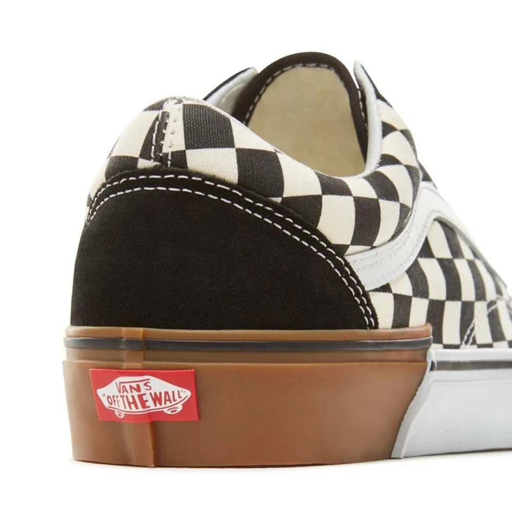 VANS Old Skool Suede Gum Block Shoes - Checkerboard