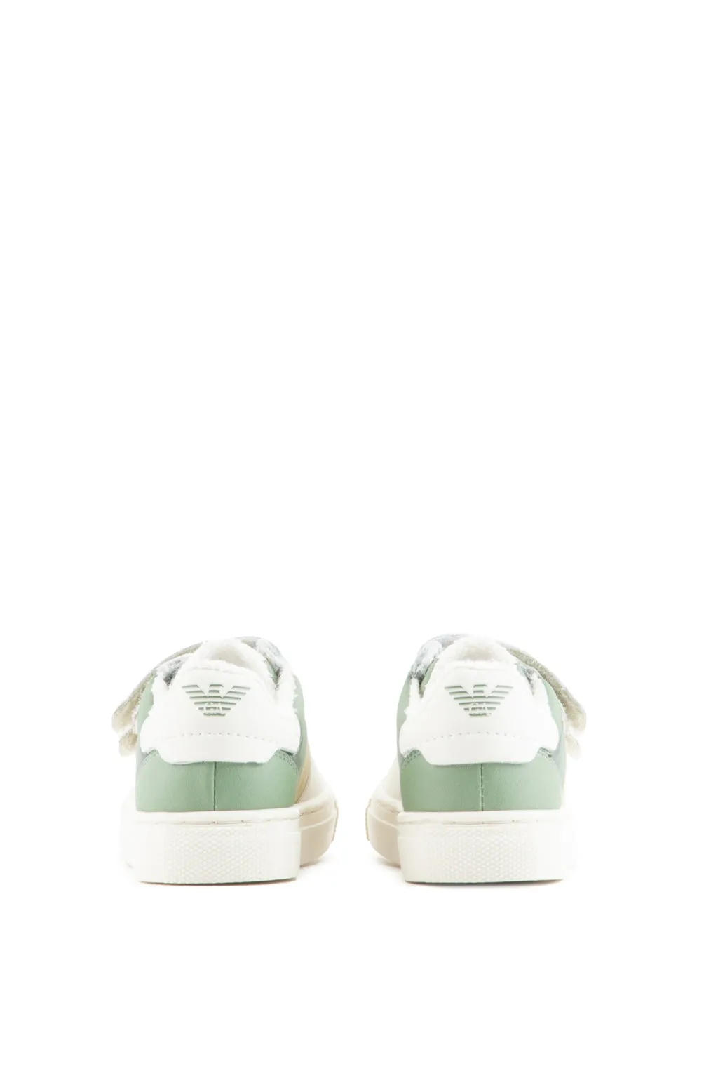 White and Green Baby Sneakers