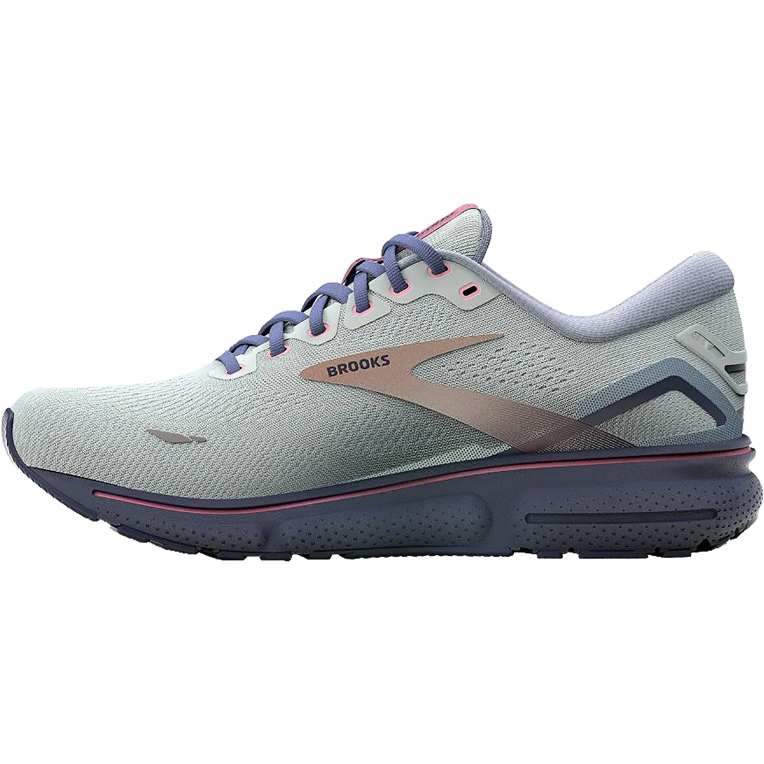 Women's Brooks Ghost 15 Spa Blue/Neo Pink/Copper Mesh