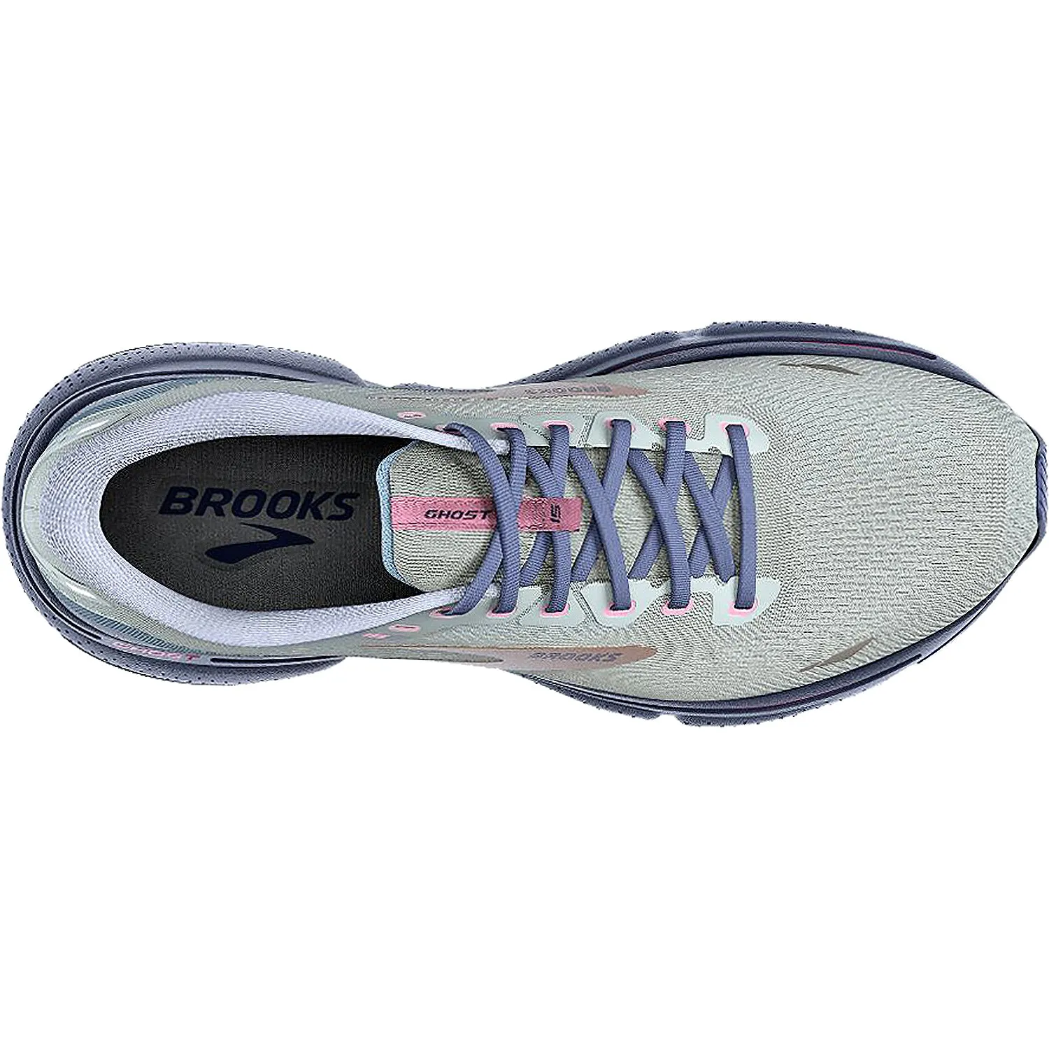 Women's Brooks Ghost 15 Spa Blue/Neo Pink/Copper Mesh