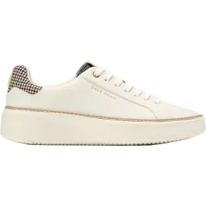 Women's Cole Haan GrandPro Topspin Sneaker Ivory/Mini Plaid Leather