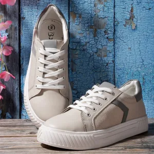 Women's Fashionable Sneakers Lace-up Shoes