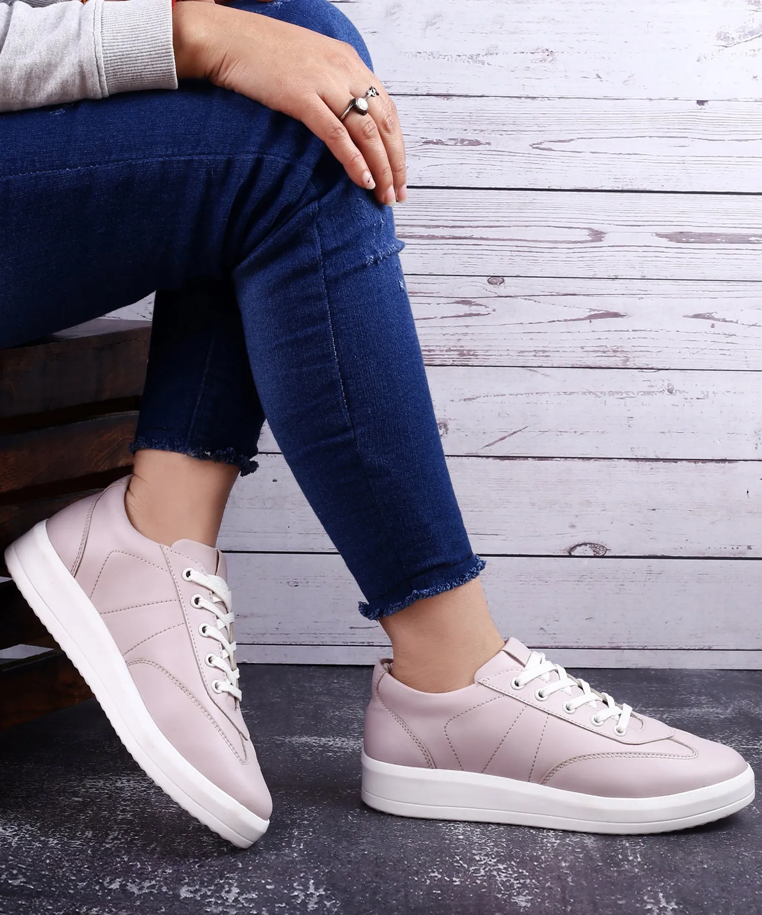 Women's Ultra Premium Vegan casual Lace-up Sneakers Shoes