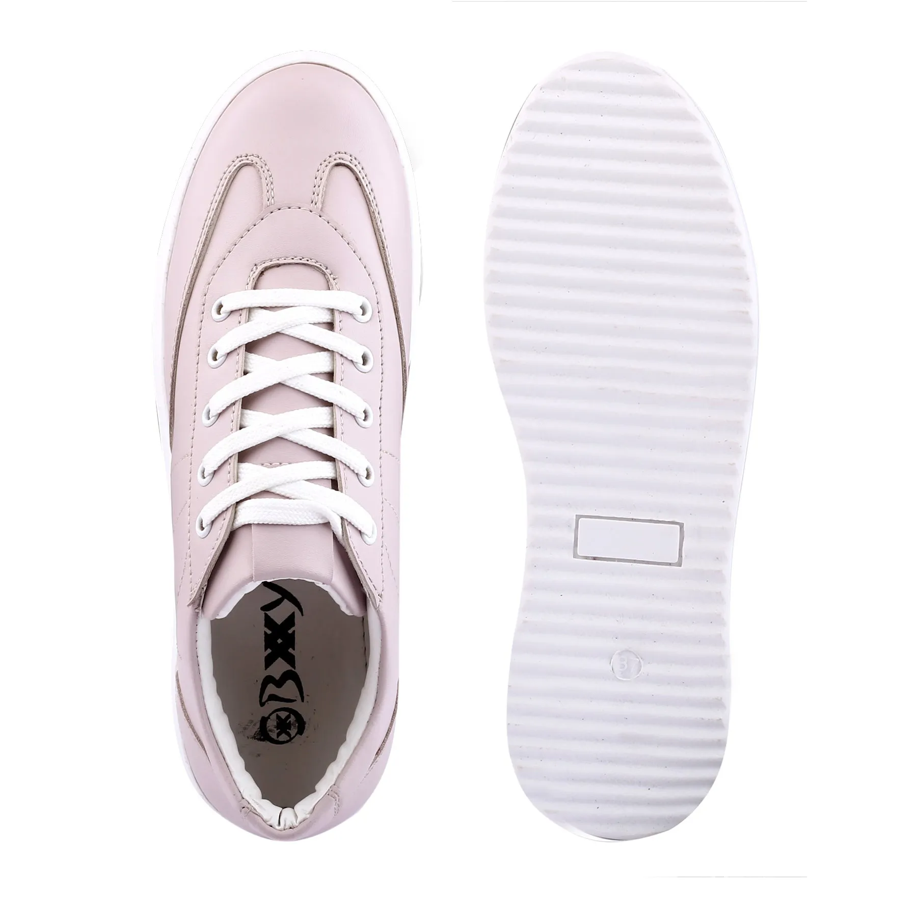 Women's Ultra Premium Vegan casual Lace-up Sneakers Shoes