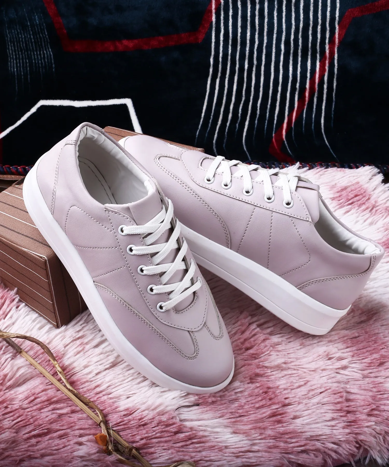 Women's Ultra Premium Vegan casual Lace-up Sneakers Shoes