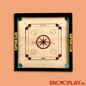 Wooden Carrom Board (With Coins & 2 Strikers) - Medium (26 x 26 Inches) | COD Not Available