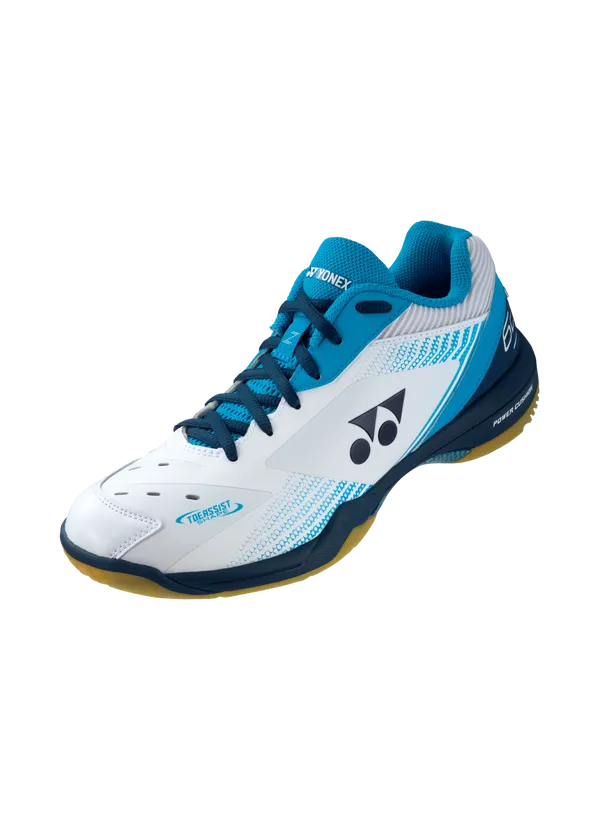 Yonex Power Cushion 65 Z3 Men's Badminton Shoes (White/Ocean Blue)