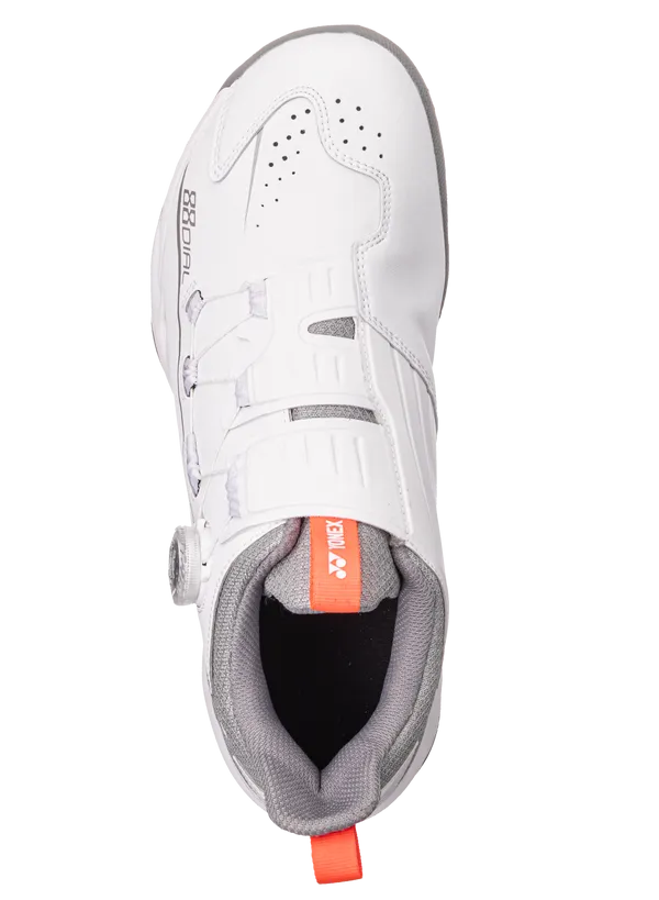 Yonex Power Cushion 88 Dial 2 Wide Unisex Badminton Shoes (Matte White)